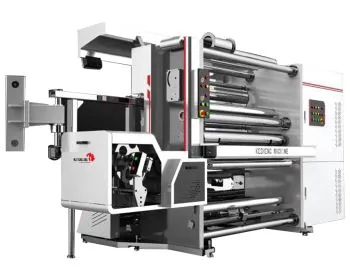 Sjálfvirkur lóðréttur pappír rifa og endurspóla vél